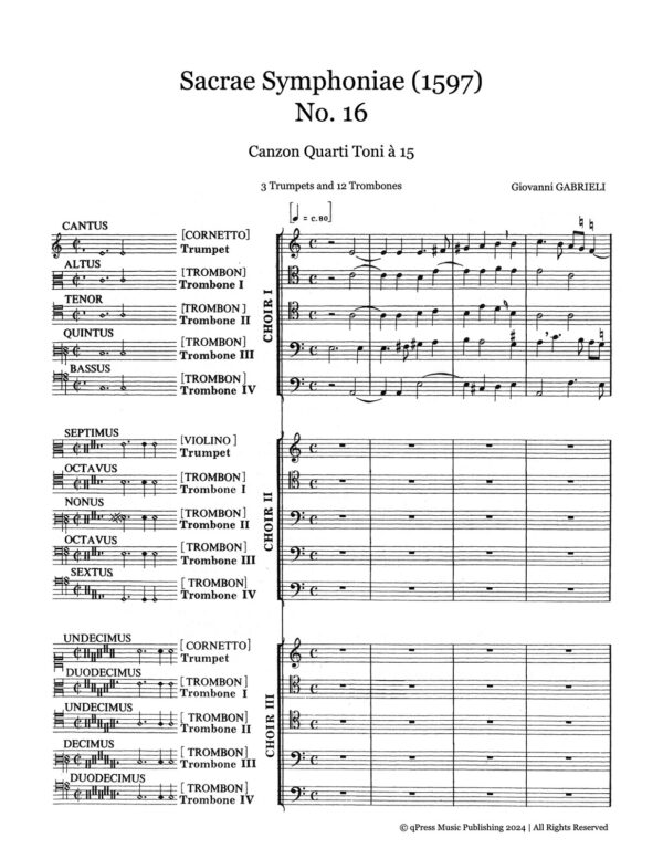 Sacrae Symphoniae (1597) No.16 Canzon Quarti Toni à 15-p04
