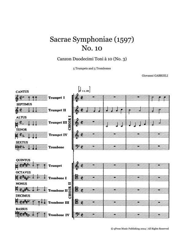 Sacrae Symphoniae No.10 Canzon Duodecimi Toni à 10 (No.3)-p04