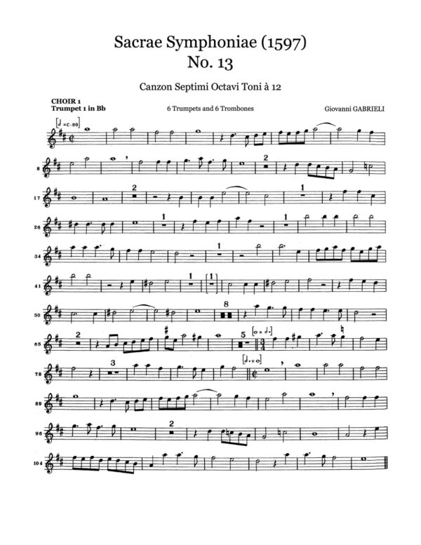 Sacrae Symphoniae No.13 Canzon Septimi Octavi Toni à 12-p11