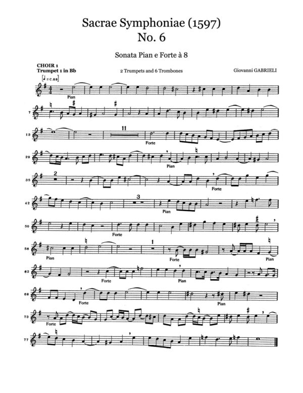 Sacrae Symphoniae No.6 Sonata Pian e Forte à 8-p08