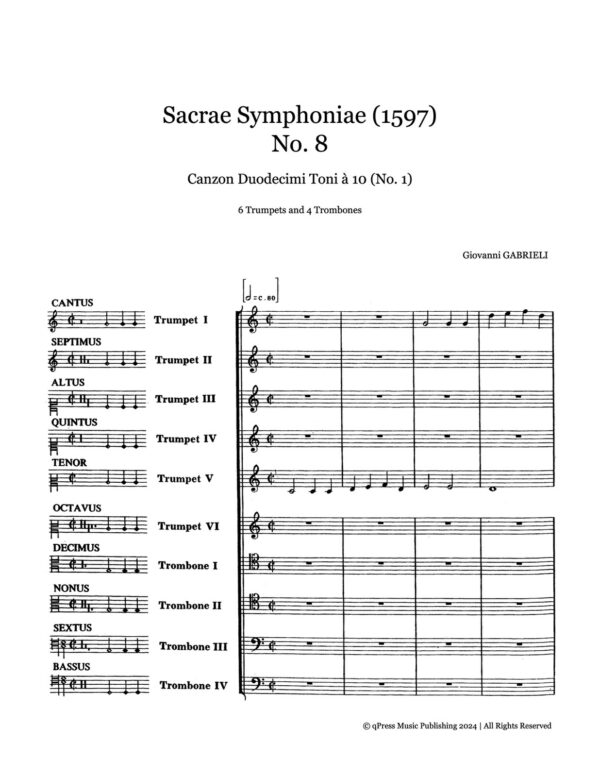 Sacrae Symphoniae No.8 Canzon Duodecimi Toni à 10 (No.1)-p04
