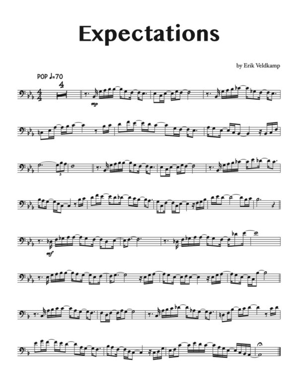 Veldkamp, Pop Music Play-Alongs 3 for Trombone 19