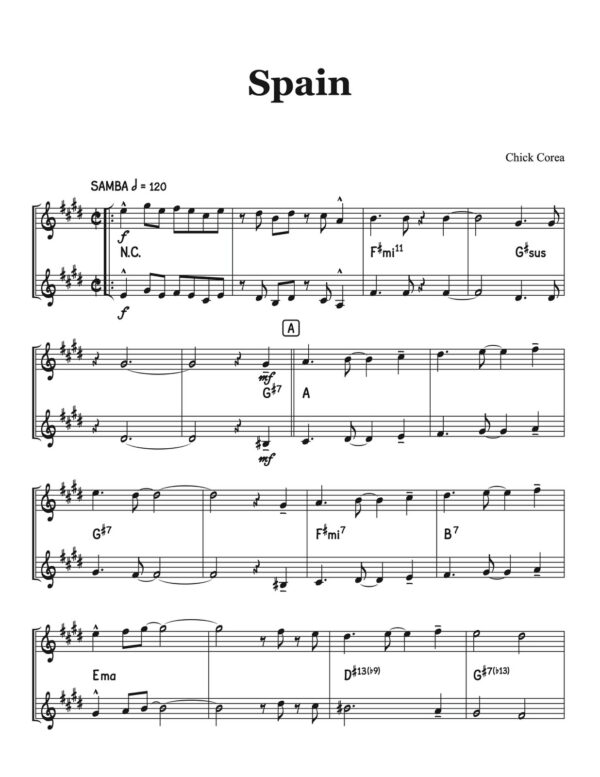 Veldkamp, Latin Duets for 2 Trumpets or Flugelhorns Vol 2-p10