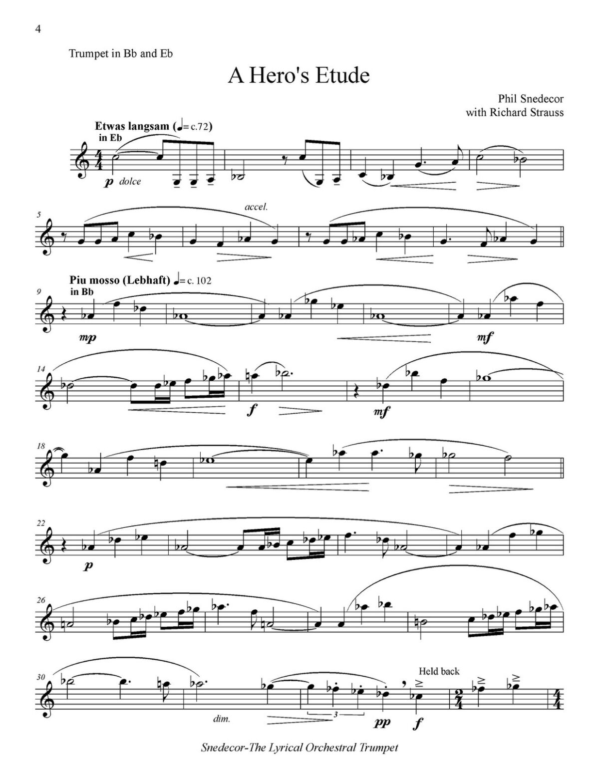 Snedecor, Lyrical Orchestral Trumpet by Snedecor, Phil - qPress