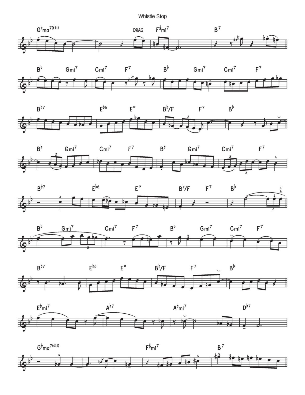 Whistle Stop (Complete Album Transcription) by Dorham, Kenny - qPress